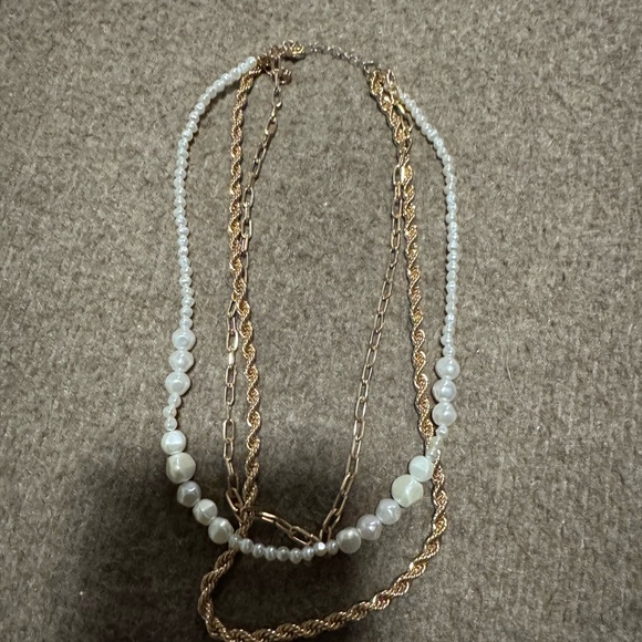 Jewelry - Elegant Gold and Silver Multi-Strand Necklace